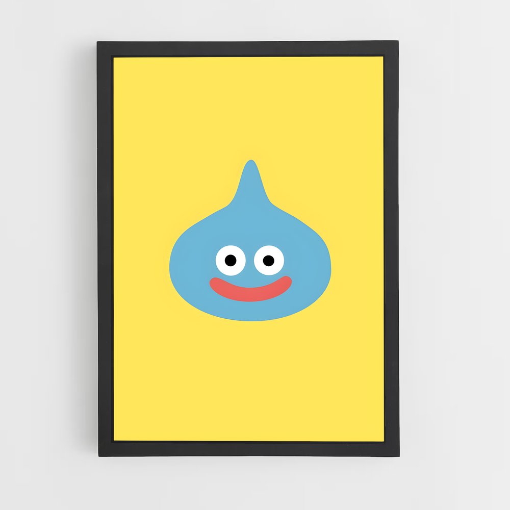 Poster Slime Souriant – affiche Dragon quest (vue 2)